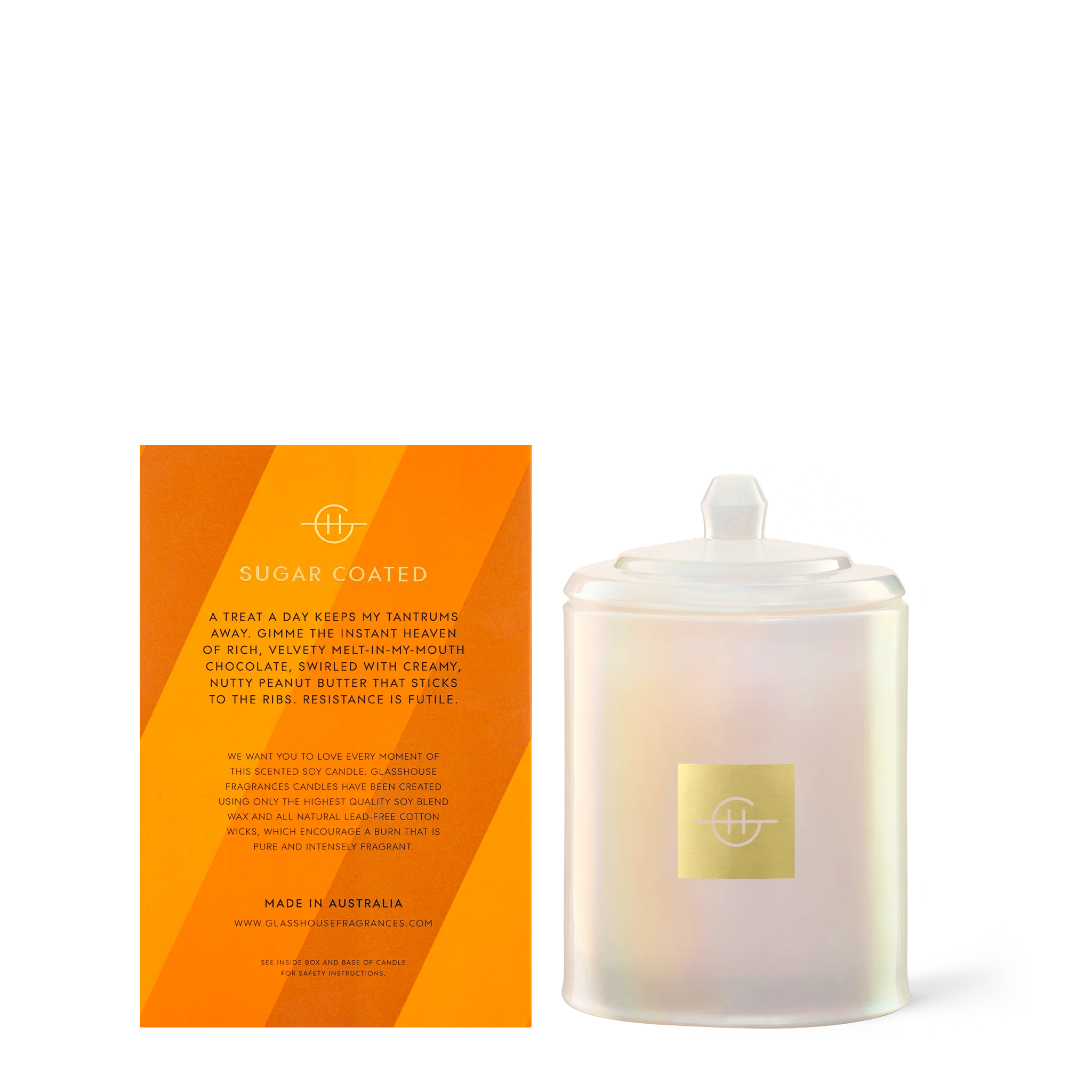 Glasshouse Peanut Butter Cups | 380g Candle
