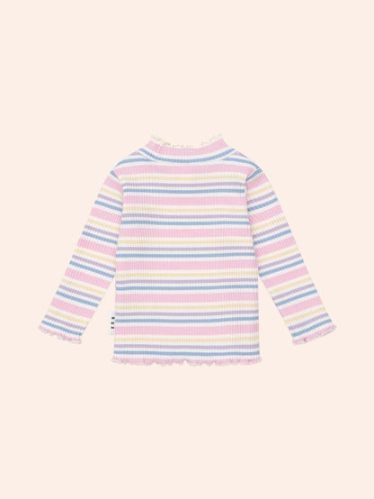 Huxbaby Rainbow Stripe Rib Skivvy