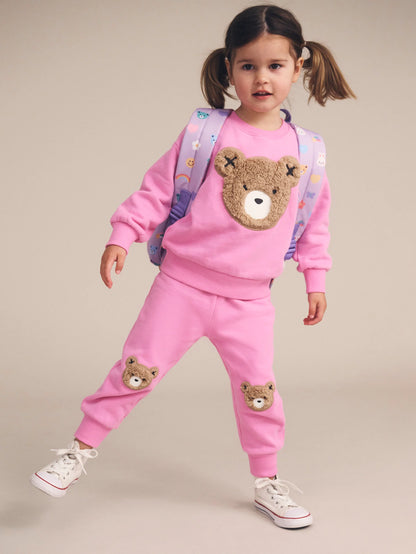 Huxbaby Fuschia Furry Huxbear Sweatshirt
