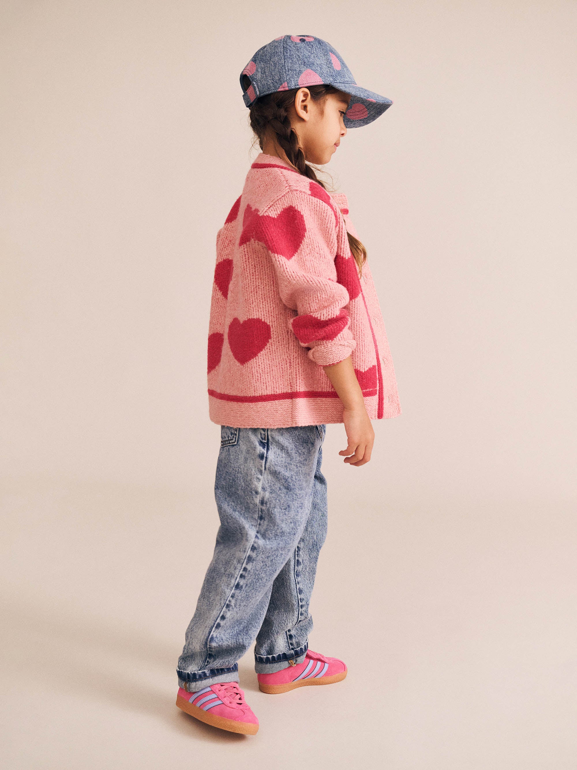 Huxbaby Heart Tipped Cardi