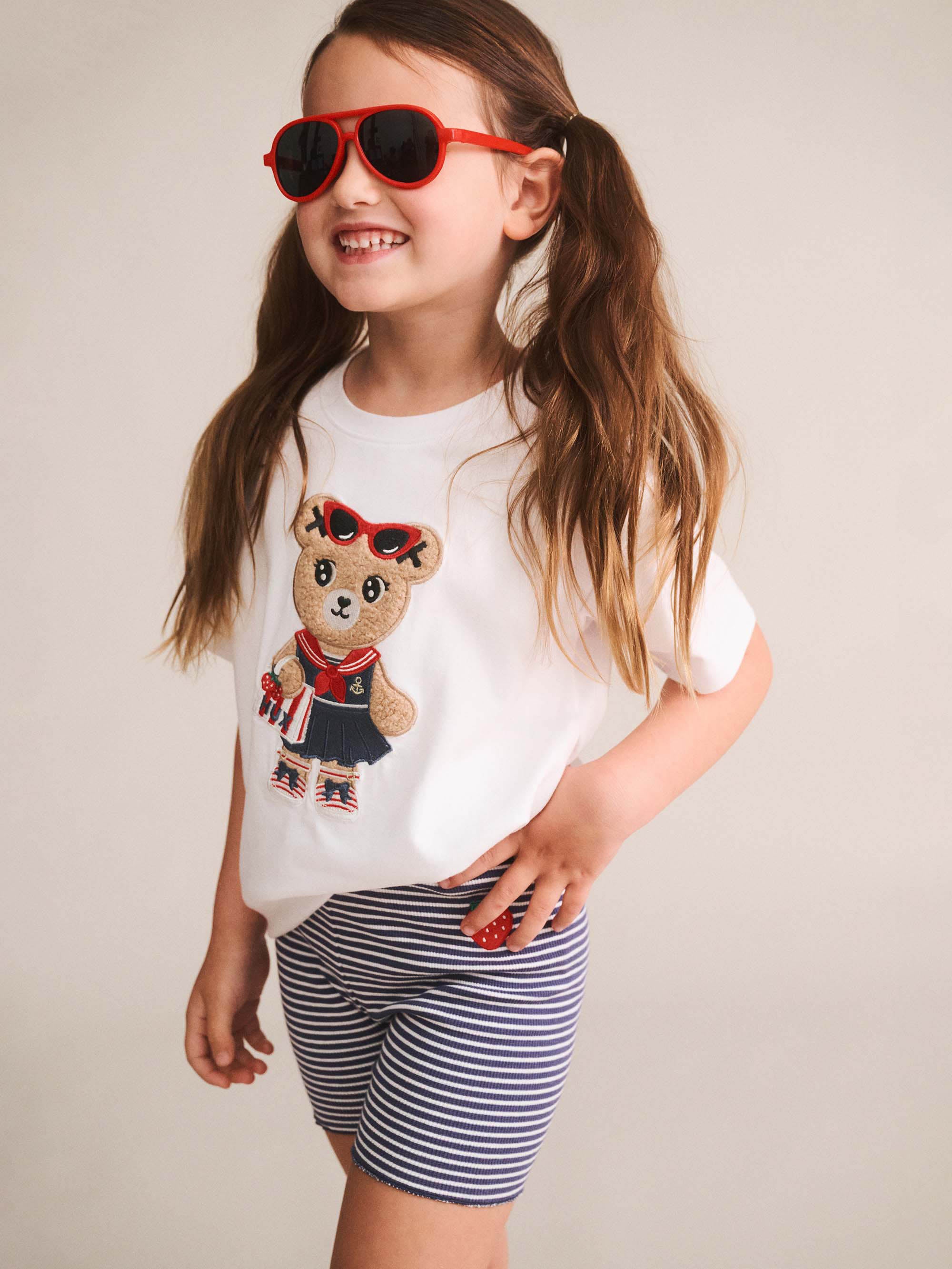 Huxbaby Ink Stripe Rib Bike Short