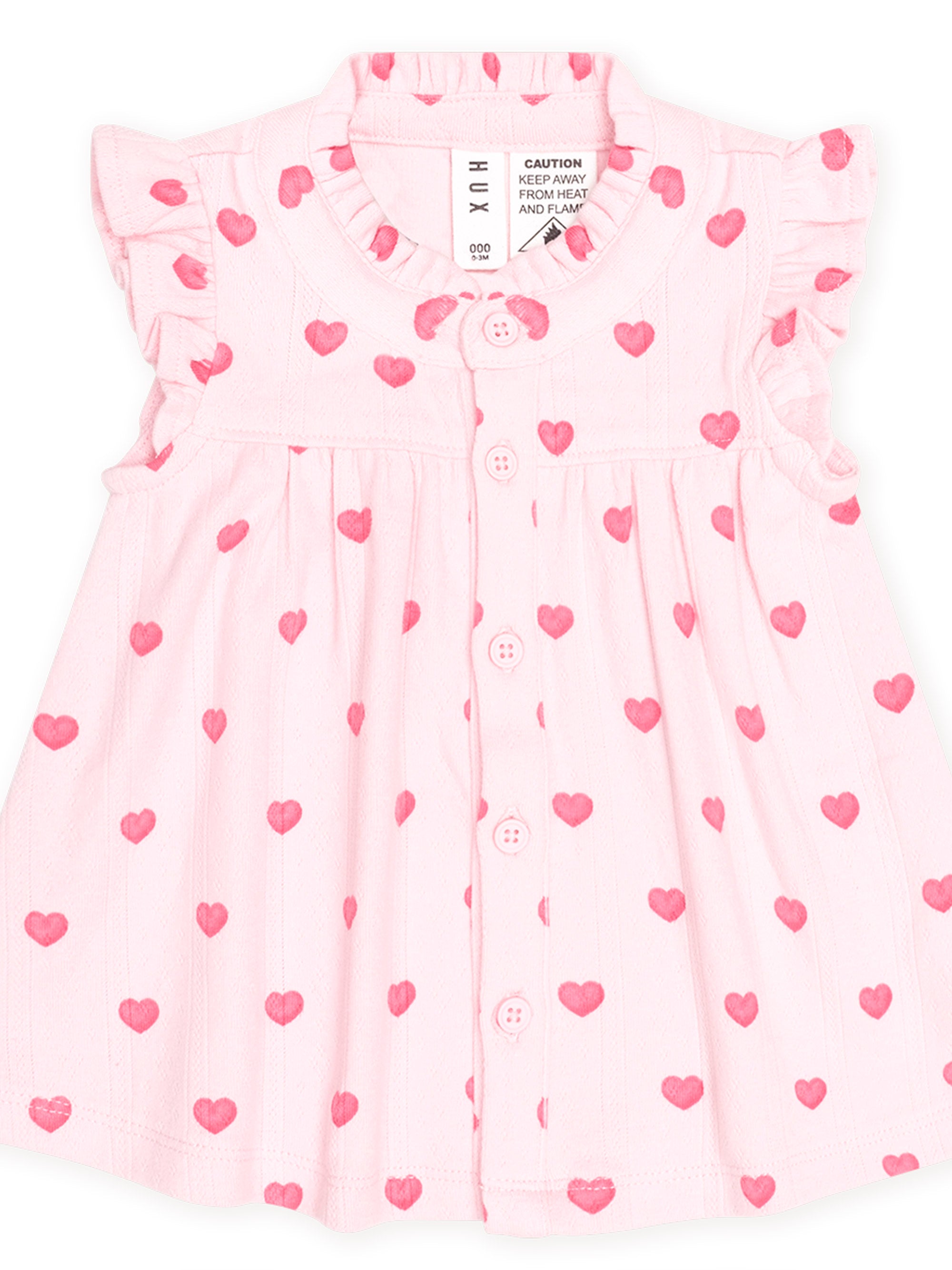 Huxbaby I Heart You Pointelle 2Pc Set
