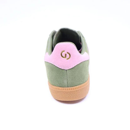 Goodsole 2001 Parallel - Sage Green  / Pink Suede