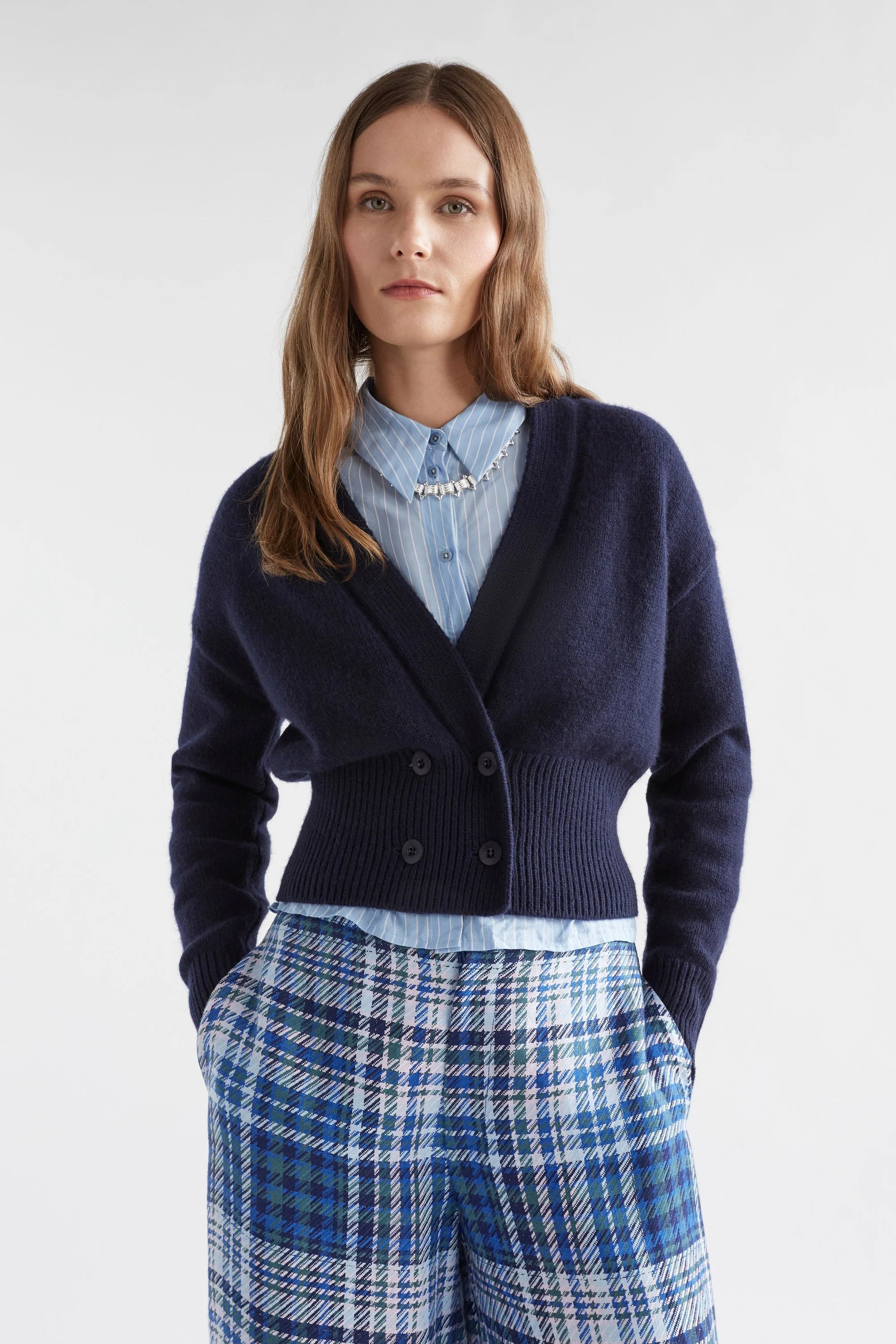 Elk Knytte Cardigan | New Navy