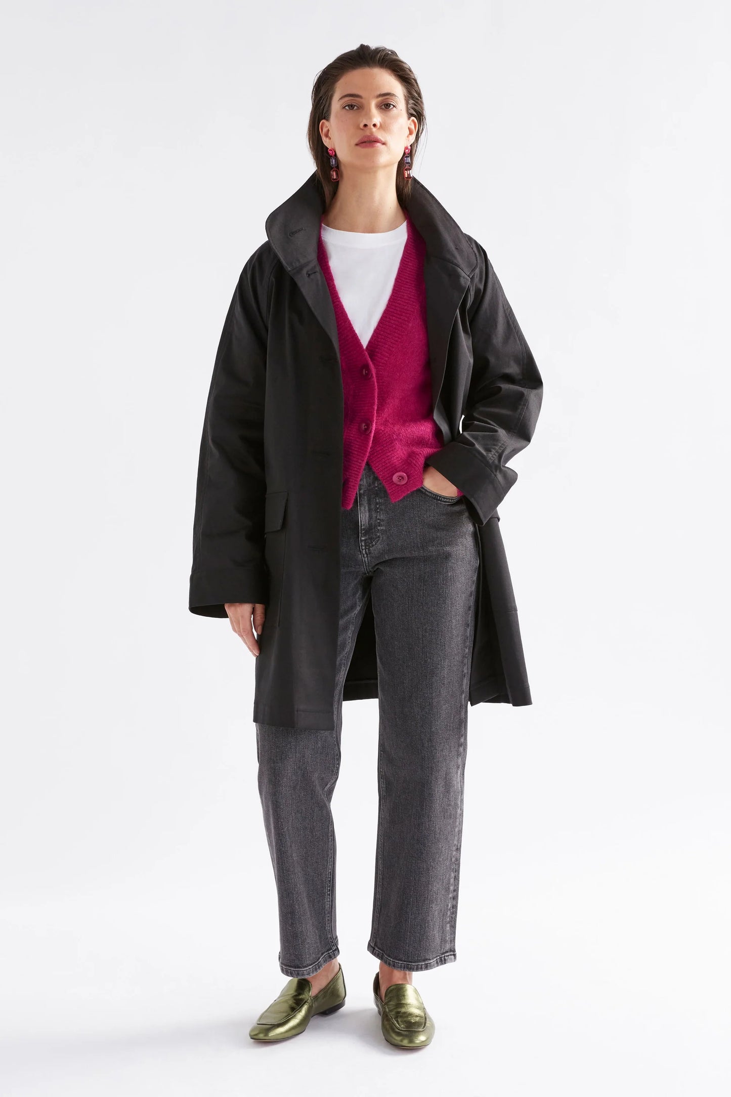 Elk Daaru Cardigan | Bright Pink