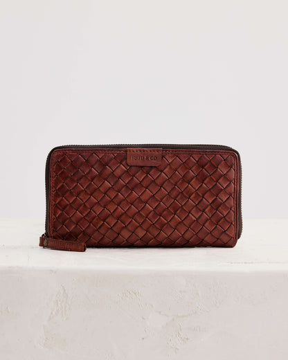 Juju & Co. Large Basque Wallet - Amber