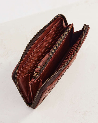 Juju & Co. Large Basque Wallet - Amber