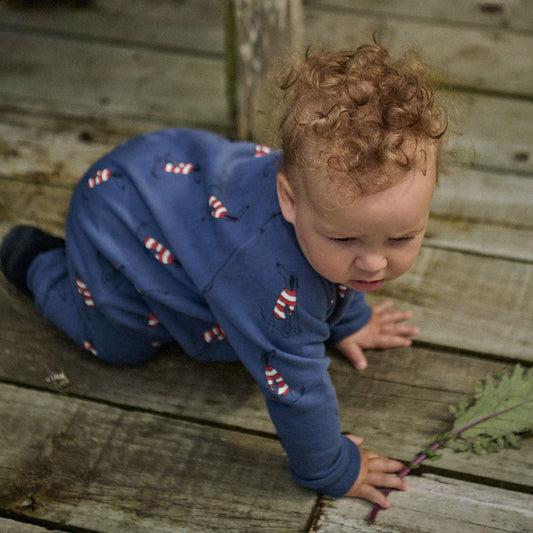 Juno Long Sleeve Romper - Best Friend Print