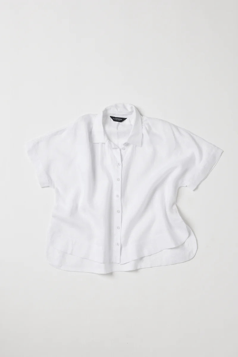 Eva's Sunday Lumi Collared Shirt - White