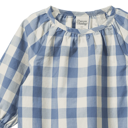 Meadow Bluebell Check Bodysuit