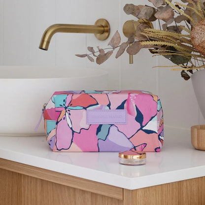 Box Travel Makeup Bag - Willow