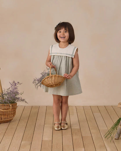 Daisy Dress Eucalyptus Check