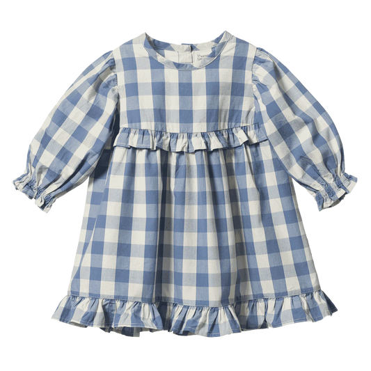 Nora Bluebell Check Dress