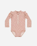 Quincy Mae Byron Rashguard One-Piece UPF50+ - Hearts