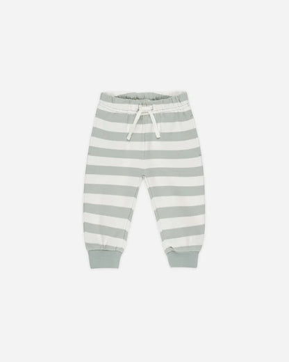 Relaxed Sweatpant | Sage Stripe