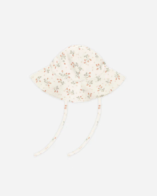 Quincy Mae Sun Hat UPF50+ - Strawberries