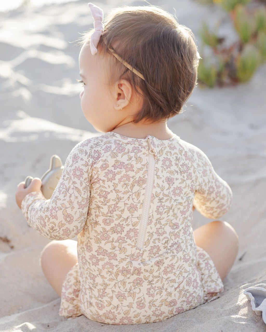 Quincy Mae Olivia Rashguard One-Piece UPF50+ - Dahlia