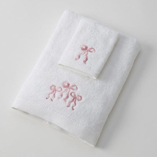 Bows Love Bath Towel & Face Washer