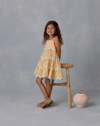 Rylee & Cru Ric Rac Dress | Yellow