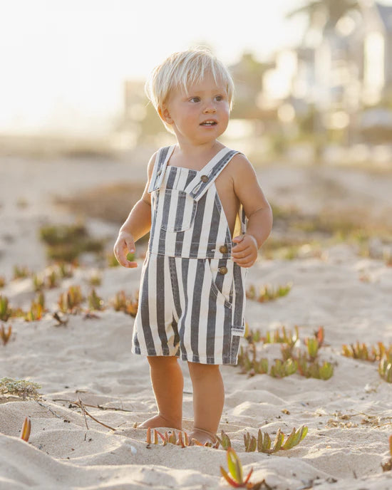 Denim Shortall - Navy Stripe