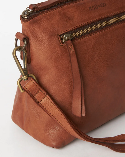 Juju & Co. Large Essential Pouch- Cognac
