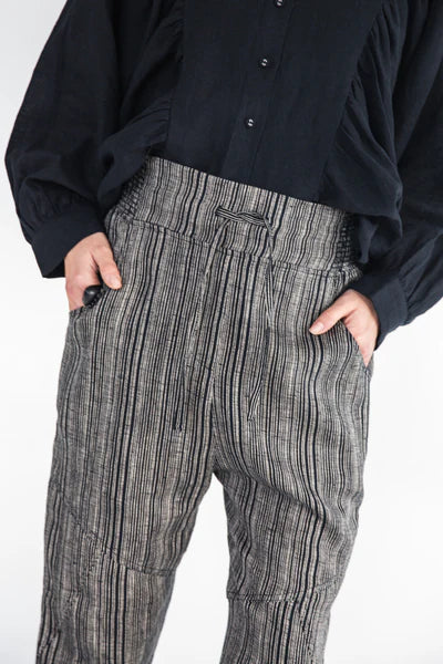 Eva's Sunday Clover Pant - Raven Stripe