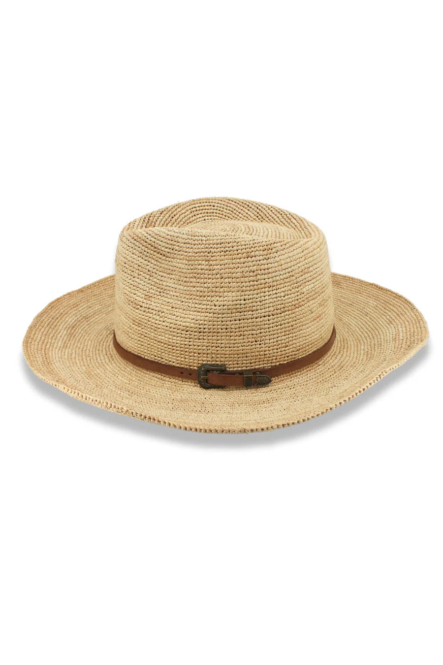 Riviera Raffia Fedora - Natural
