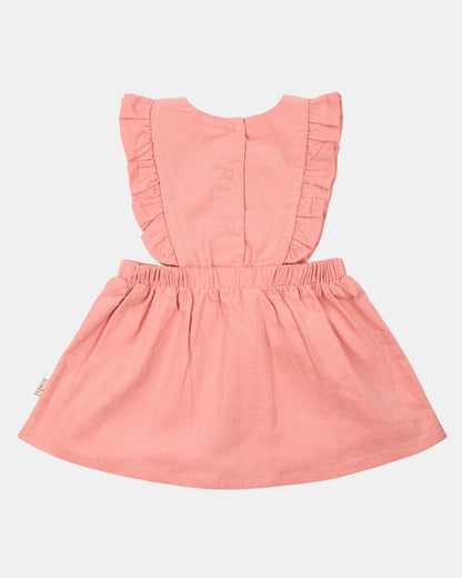 Baby Pinafore Corduroy Quincy Dusty Rose