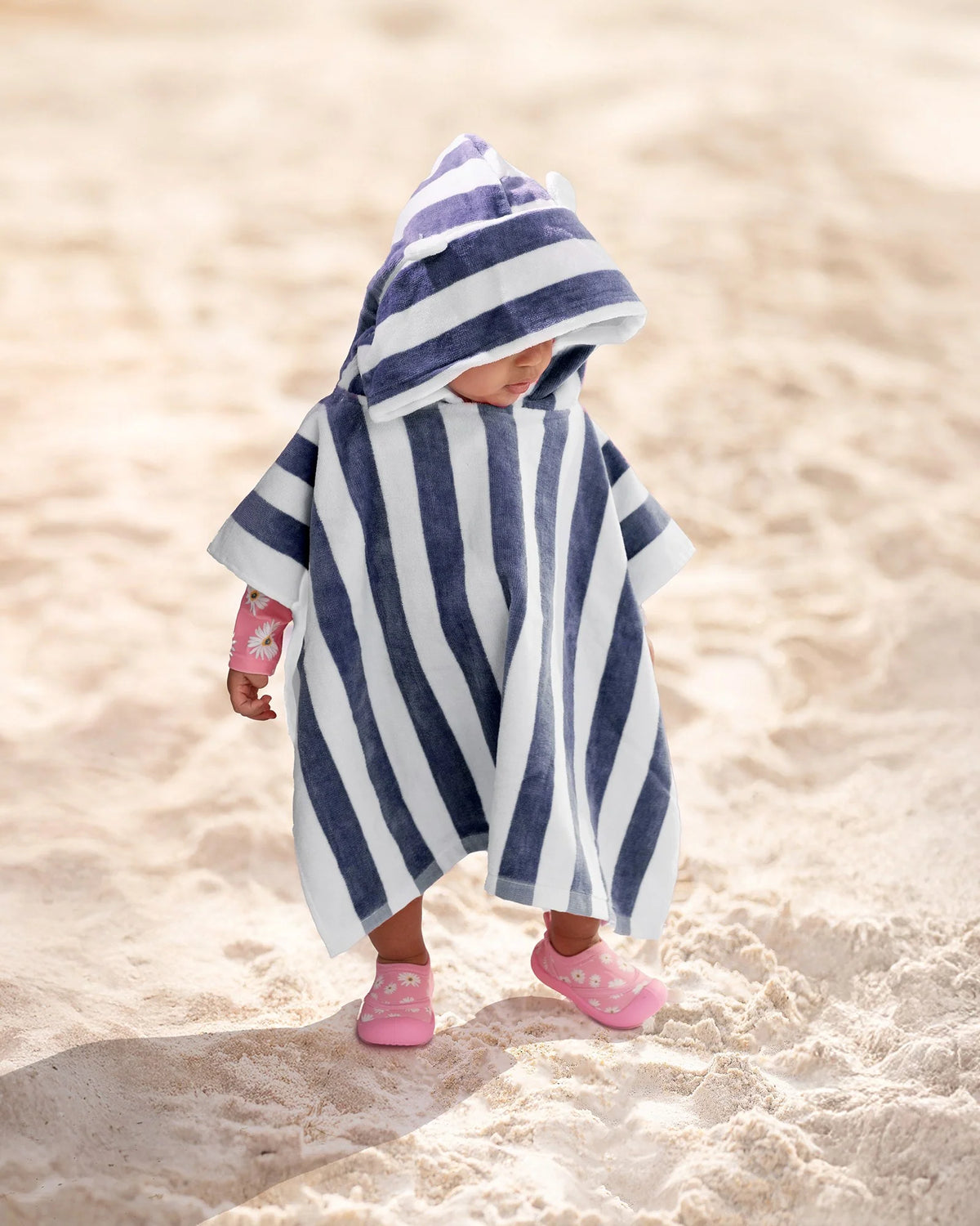 Hooded Beach Towel - Moonlight Blue