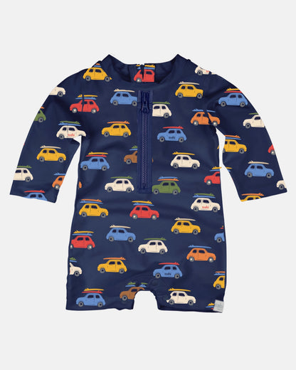 Swim Onesie L/S Pirate Wave Buggies