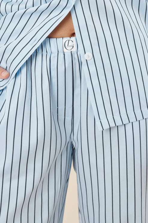 Gingerlilly Willow Cotton Stripe PJ Set - Blue