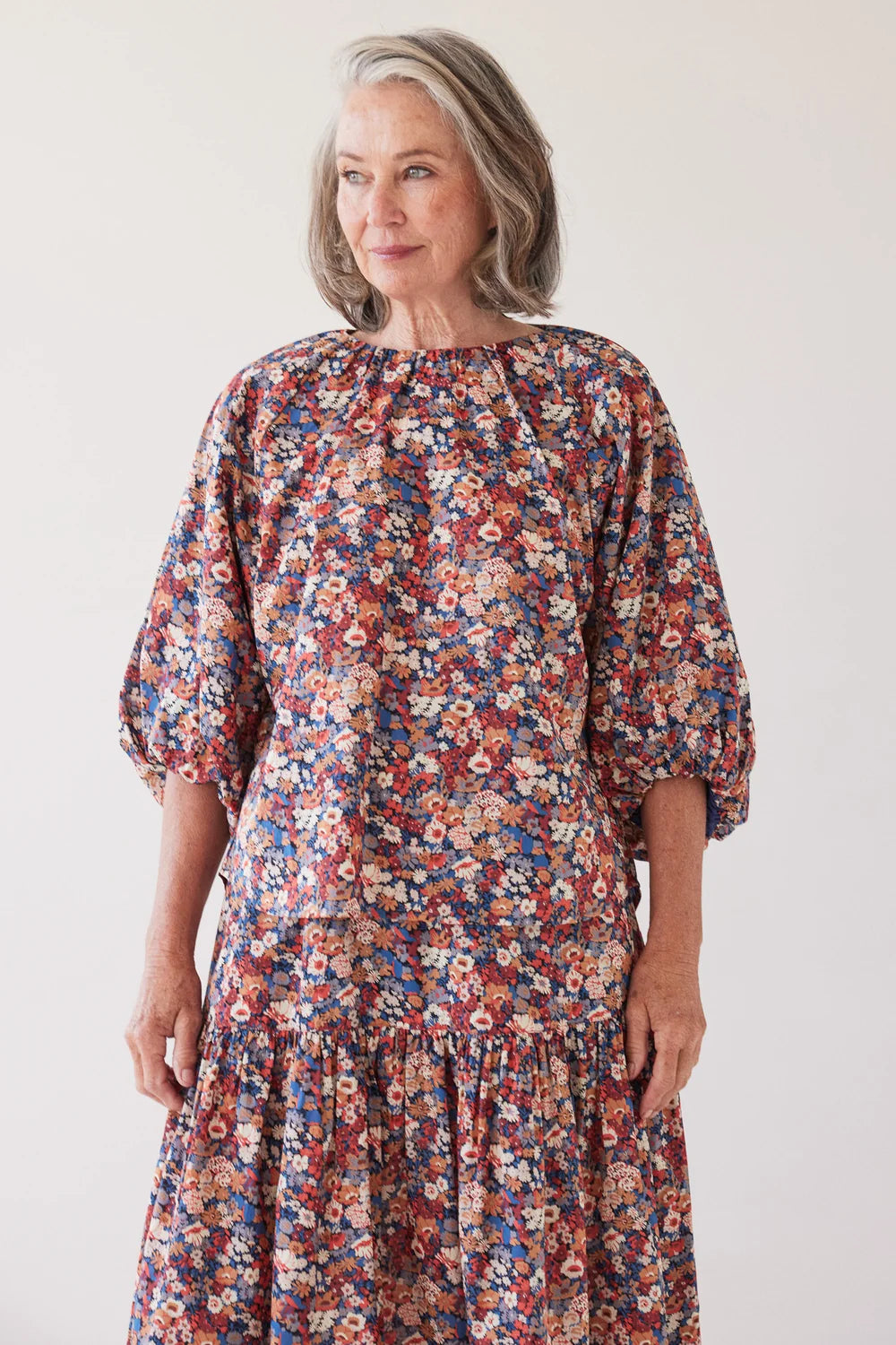 Eva's Sunday Antonette Puff Sleeve Top - Thorpe Liberty