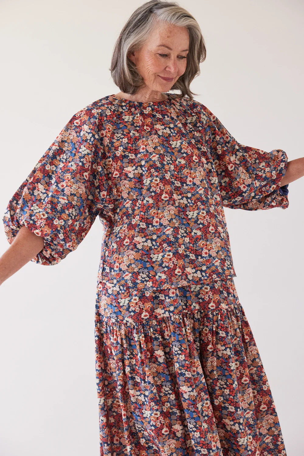 Eva's Sunday Antonette Puff Sleeve Top - Thorpe Liberty
