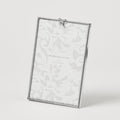 Bella 5 x 7 silver photo frame with bow detail