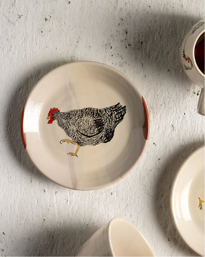 Emogen's Chickens Mabel Plate 17cm