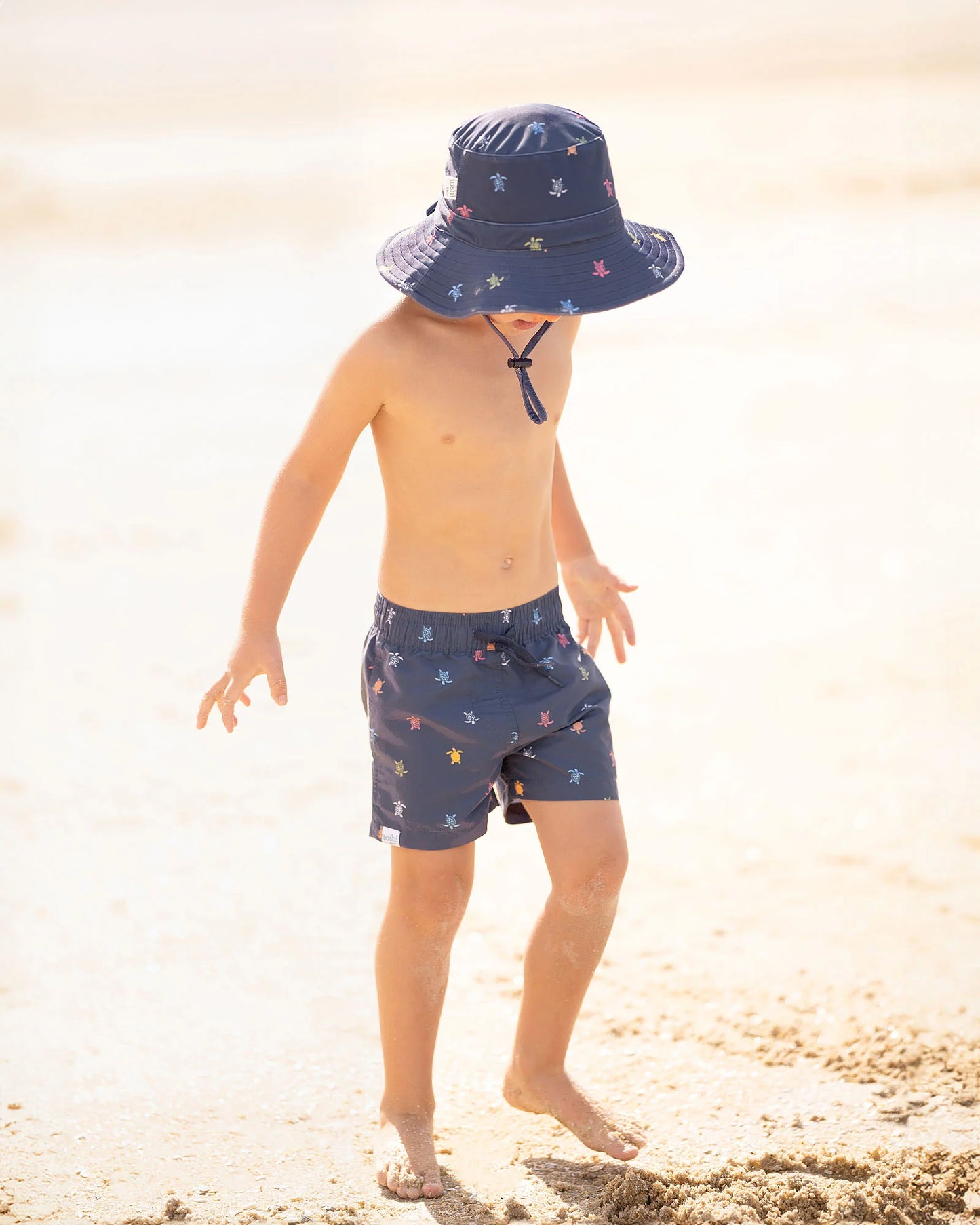 Toshi Swim Kids Board Shorts Classic- Turtle Island