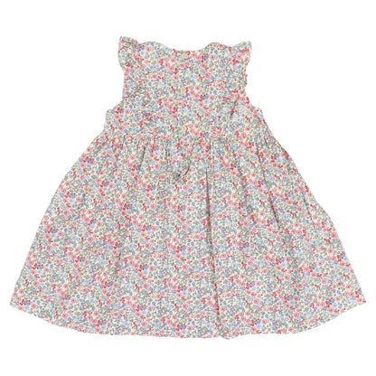 Korango Frill Smocked Dress Red Floral