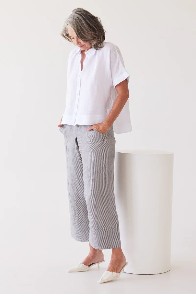 Eva's Sunday Lumi Collared Shirt - White