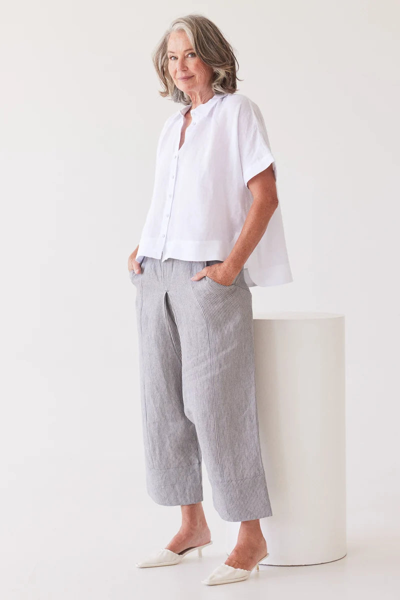 Eva's Sunday Lumi Collared Shirt - White