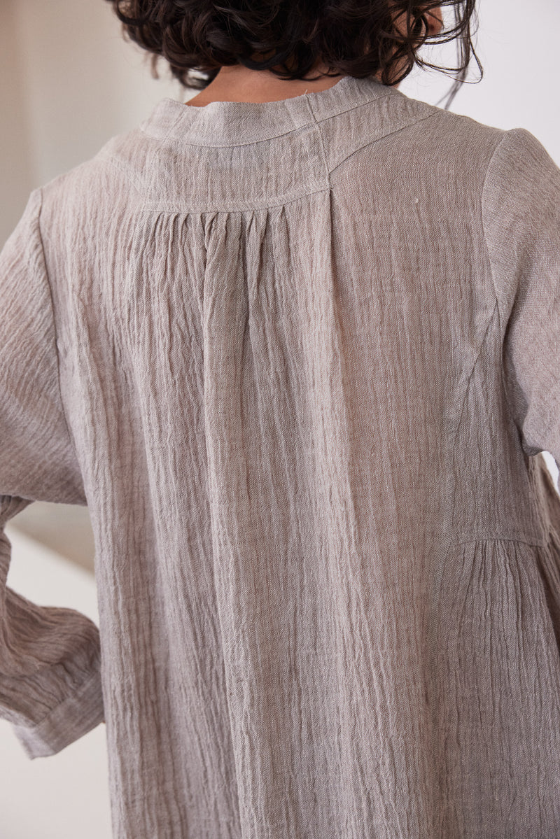 Eva's Sunday Marika Relaxed Dress - Stone Gauze
