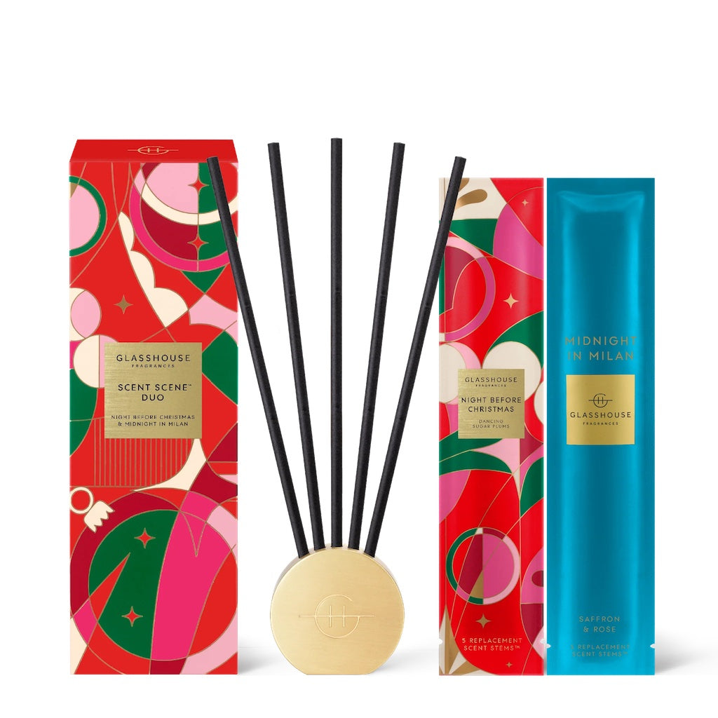 Glasshouse Night Before Christmas & Midnight in Milan Scent Scene Duo