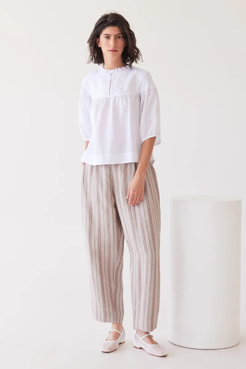 Eva's Sunday Peggie Puff Sleeve Blouse - White