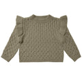 Rylee + Cru Knit Frill Jumper - Pine