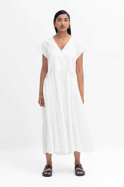 Elk Ond Dress- White