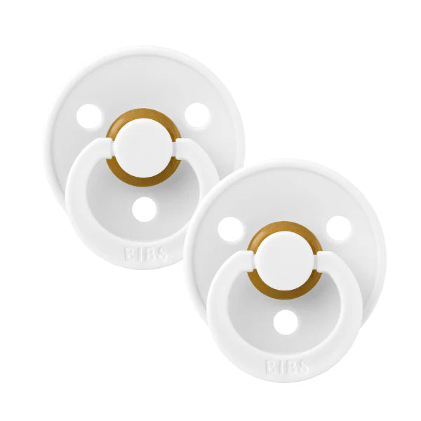 BIBS Colour Dummy - White (2 Pack)