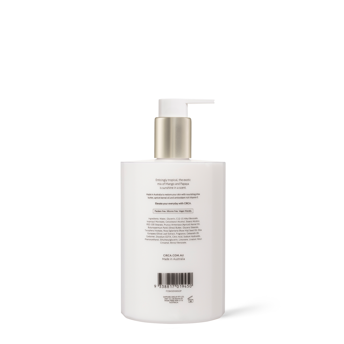 Circa Home Mango & Papaya 450ml Hand Lotion