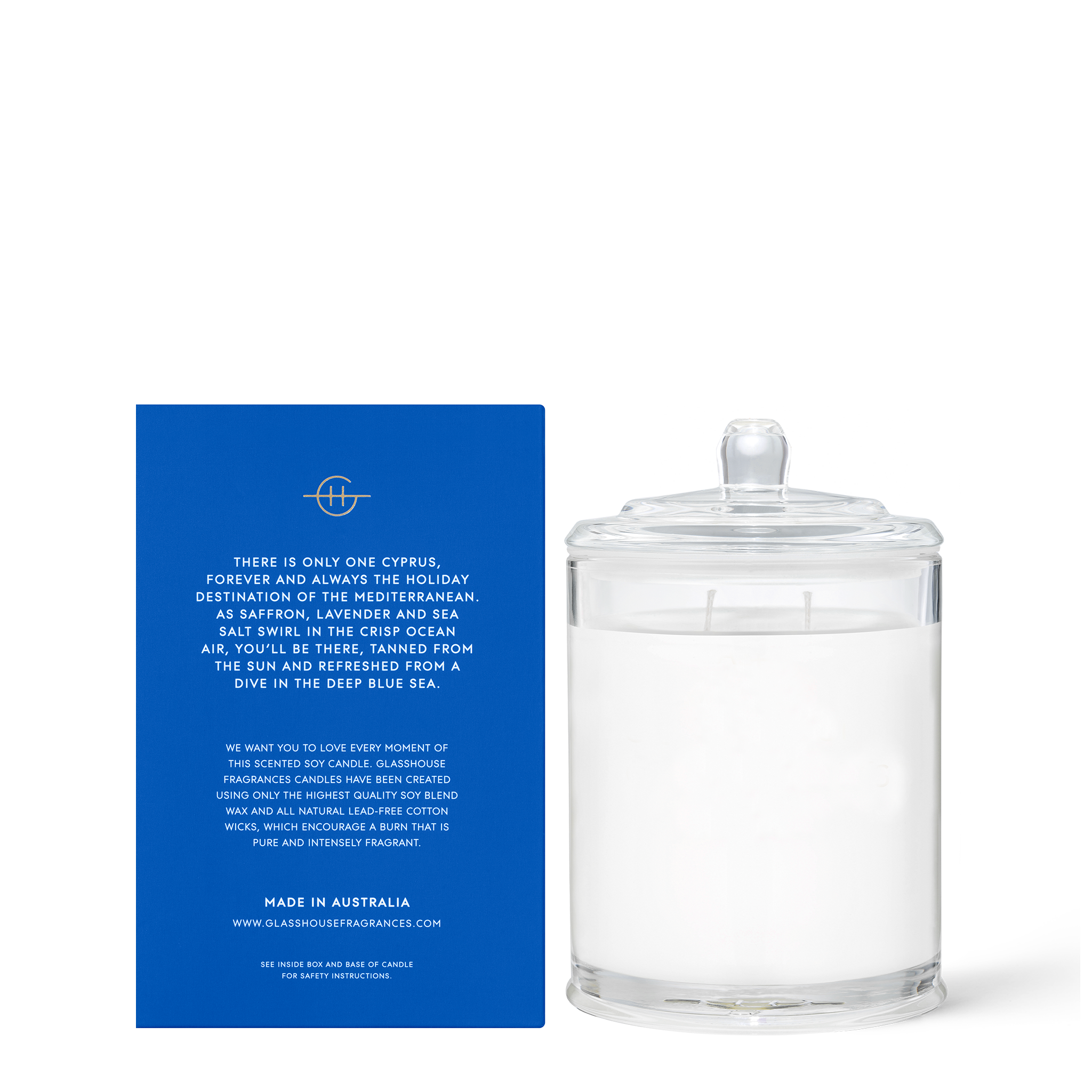 Glasshouse Diving Into Cyprus - Candle 380g 